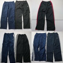 ◎アディダス ナイロンパンツ set 黒 ネイビー ピンク 他 (メンズL/M) 7枚セット まとめ売り 古着卸 1円スタート 最落なし MP3865_画像1