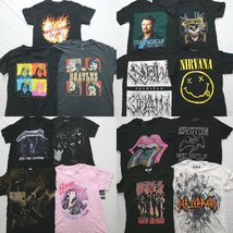 ◎音楽系半袖Tシャツ set デフレパード メタリカ ADMC 他 (メンズS/XS) 15枚セット まとめ売り 古着卸 1円スタート ST19 MP9737_画像1