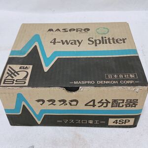 マスプロ電工 MASPRO 4-WAY Splitter 4SP 4分配器 室内用 10個入り R-870