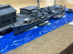ピットロード 1/700 日本海軍 駆逐艦 夕雲 岸壁 ディオラマ 完成品