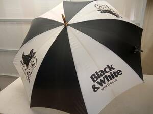 * prompt decision!*Black&White/ black & white * Golf for umbrella / umbrella * black × white *