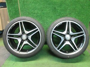 ベンツ Aクラス W176 AMG A 176 401 0302 18インチ 18x7.5J PCD112 +52 5H 225/40R18 2本　　2023.12.11.O.6-A50　外車　23110657