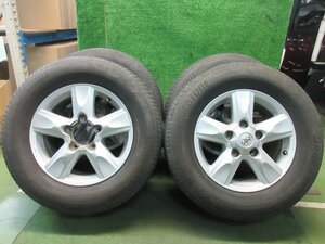 トヨタ 純正 18インチ 18x8J PCD150 +60 6H 285/60R18 4本　200 ランドクルーザー 等　※ 個人宅配送不可　　2024.1.10.O.4-A40　23110945