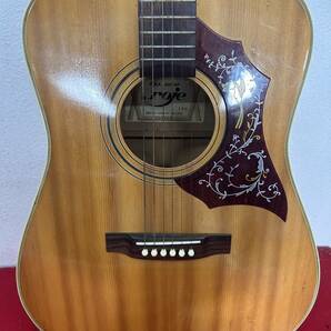 M-5904 【同梱不可】980円～ 現状品 ZEN-ON folk guitar roje 170 アコースティックギター ギター 弦楽器 楽器 ケース付き の画像3