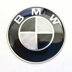 BMW エンブレム 45mm 用 カーボン ブラック ホワイト ステアリング ハンドル 新品未使用 送料無料　
