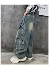130cm 韓国風子供服 ワイドパンツ♪サイドポケット 韓流スタイル キッズ_画像4