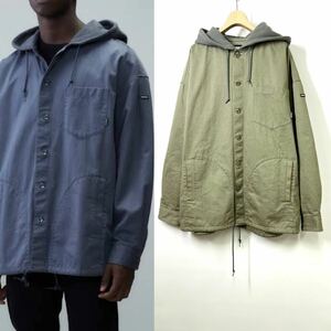 20AW ネイバーフッド NEIGHBORHOOD HOODED / C-SHIRT L.S フード シャツ L NBHD シャツ ジャケット 202AQNH-SHM04 パーカー 長袖シャツ