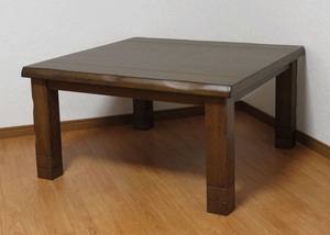  free shipping . legs 2 step height 3 -step adjustment possible high class furniture style kotatsu square 90x90 BR