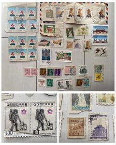 中国 韓国 CHINA KOREA チャイナ コリア 中華人民共和国 大韓民国 郵便 郵政 切手 スタンプ STAMP 記念 コレクション 限定 まてめて セット