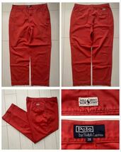 送料無料 美品 90s vintage POLO ラルフローレン CHINO PANTS ポロチノ チノパン チノ ツイル パンツ サーモン ピンク W38 L30 RRL country_画像1