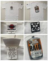 送料無料 美品 USA製 90s vintage ビンテージ BLACK FLYS ブラックフライ 両面 プリント Tシャツ white ホワイト 白 OLD SKATE 00s Y2K M L_画像1