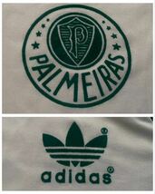 送料無料 希少 80s made brazil ブラジル製 vintage ビンテージ adidas アディダス PALMEIRAS パルメイラス ユニフォーム ゲームシャツ XXL_画像7