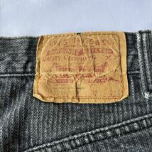 80s Levi's 501-0619 Stripe Black Denim Pants made in USA W32 L34 80年代 リーバイス ストライプ ブラックデニムパンツ USA製 vintage_画像7