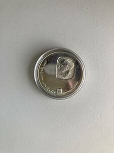 銀貨　イスラエル　25リロ　1974年　デイビット・ベン・グリオン　１周忌　コインカプセル保管品