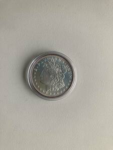 銀貨　純銀製　メダル　アメリカ　モルガンタイプ　LIBERTY コインカプセル保管品