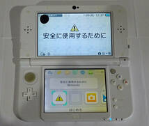 ■動作○液晶難■ NEWニンテンドー3DS LL パールホワイト 本体+SDカード4GB_画像2