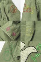 ◆希少◆新品タグ付き【POLO RALPH LAUREN】Peace Love Polo Overshirt ミリタリーシャツ ジャケット 刺繍 ネイティブ デニム レザー rrl_画像4