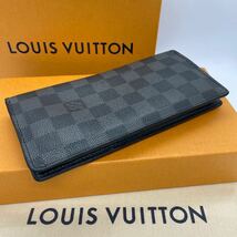 LOUIS VUITTON ルイヴィトン ダミエグラフィット ポルトフォイユブラザ 長財布 参考定価10万円_画像1