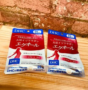 2袋　DHC 大豆イソフラボン エクオール 20日分 20粒 × 1個