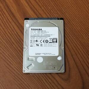 Toshiba HDD 1TB 2.5インチ 1561時間 正常動作品