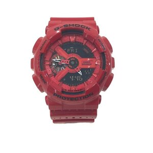 CASIO G-SHOCK カシオ Gショック PROTECTION アナデジ クォーツ 赤 メンズ 腕時計 5146 GA-110LPA 時計 動作品【中古】KB-8153