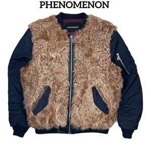 名作 PHENOMENON FUR MA-1 JACKET 2013AW 希少　フェノメノン　ラムファージャケット