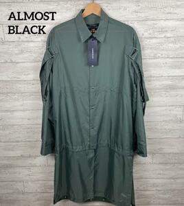 ALMOSTBLACK 21SS SHIRTS COAT 未使用タグ付き　オールモストブラック　シャツコート　ロングシャツ