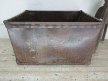 古い大きなボテ箱P47 　　　　　　　アンティーク昭和レトロカブラビット店舗什器カフェ什器無垢材古家具_画像9