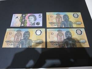 #Ｋ0301　オーストラリア紙幣　計35ドル　外国紙幣　古紙幣