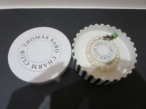 #36021　THOMAS SABO　CHARM CLUB トーマス サボ チャーム クラブ　パールブレス　留め金Ag925　27.8ｇ