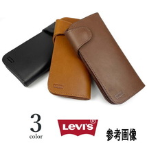 メンズ 長財布 Levis リーバイス 本革 ウォレットチェーン付き 長財布 ロングウォレット8167 新品 ブラック 黒_画像7