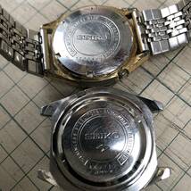 稼働品 SEIKO 機械式 2個 ★ SEIKO 5ACTUS 21J セイコー アクタス 21石 7019-8010、SEIKO 5 DX 27J セイコー 27石 5139-7020 メンズ 腕時計_画像5