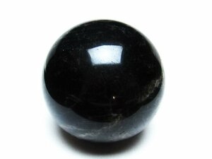 誠安◆超レア最高級天然モリオン 純天然 黒水晶 丸玉 88mm [T572-9839]