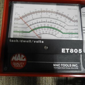 MACTOOLS マックツール tach dwell volts ＥＴ805 タコメーター ボルトメーター テスター 診断（6004）の画像3