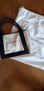 BALENCIAGA トートバッグ バレンシアガ キャンバス 保存袋 ブラック　中古　格安