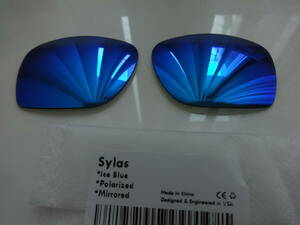 ★オークリー サイラス 用 カスタム偏光レンズ Polarized 新品　Oakley SYLAS Sunglasses ICE BLUE
