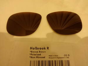 処分価格！ ★オークリー HOLBROOK R ホルブルック R　用 カスタム偏光 レンズ BROWN Color