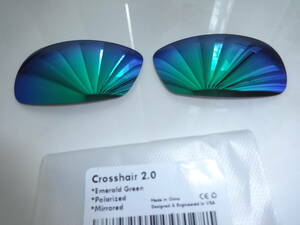 処分価格!★オークリー クロスヘア2.0用 カスタム偏光レンズ GREEN Color Polarized 新品 OAKLEY CROSSHAIR 