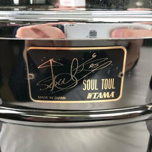 1203【ジャンク】 TAMA タマ スネアドラム SOUL TOUL そうる透モデル 14x5.5 スティールシェルの画像3