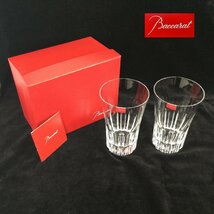 1203【未使用品】 Baccarat バカラ エトナ ハイボールグラス タンブラー 2客 クリスタルガラス 箱付き_画像1