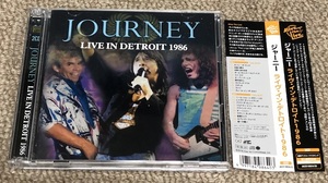 美品 新品同様 JOURNEY ジャーニー 2枚組CD 「 LIVE IN DETROIT 1986 ライブ イン デトロイト 」 帯付き