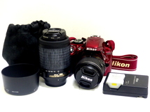 【755】Nikon ニコン D3300 ダブルズームキット 一眼レフ デジカメ_画像1