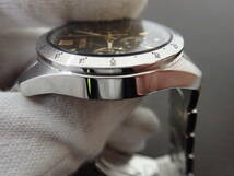 SEIKO 8T63-00D0 クォーツ 腕時計 黒文字盤 ゴールド クロノグラフ スピリット SBTR015 動作未確認 ジャンク扱い 激安１円スタート_画像7