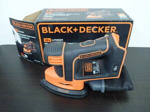 BLACK＋ DECKER ブラック＆デッカー 18V コードレスマウスサンダー BDCDS18B 本体のみ 動作未確認 激安１円スタート