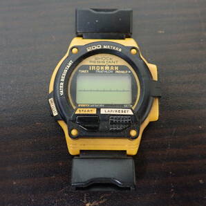 TIMEX タイメックス IRONMAN アイアンマン イエロー 腕時計 不動 ジャンク扱い 激安１円スタートの画像1