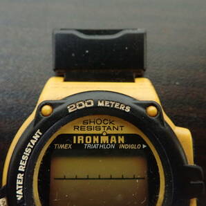 TIMEX タイメックス IRONMAN アイアンマン イエロー 腕時計 不動 ジャンク扱い 激安１円スタートの画像3