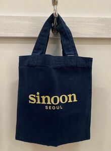 sinoon seoul mini eco bag トートバッグ　エコバッグ　ネイビー