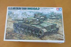 ◆送料無料◆1/35タミヤ製 M60A2戦車リモコンのプラモデル（モーター2個組み込み済）。