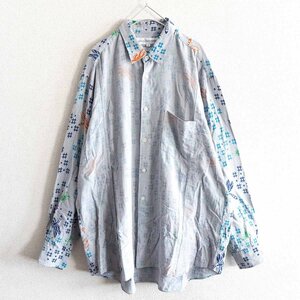 【美品】COMME des GARCONS SHIRT【90S 昆虫柄 オーバーシルエット シャツ】M コムデギャルソン シャツ 2303401