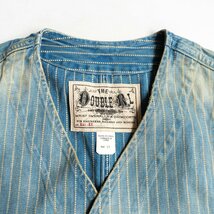 【美品】RRL 【ELLENGTON VEST 】S WABASH ウォバッシュ ストライプ インディゴ ベスト ラルフローレン 2403081_画像3